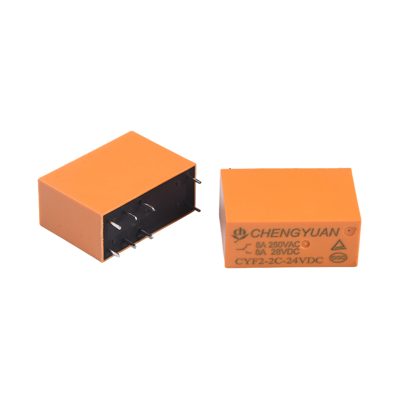 CYF2 relej, DPDT relej, JQX-14F, 5A 250VAC relej, 8A relej, 8PIN PCB 0.54W relej. 14F relej snage