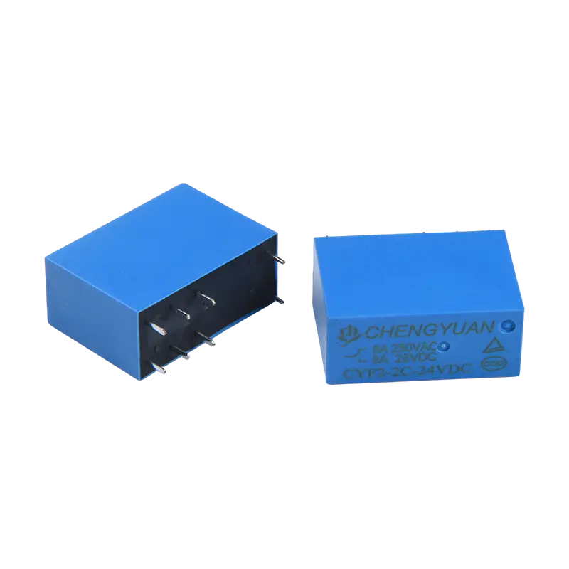 CYF2 relej, DPDT relej, JQX-14F, 5A 250VAC relej, 8A relej, 8PIN PCB 0.54W relej. 14F relej snage