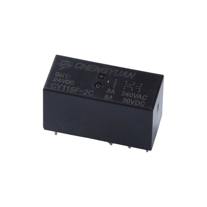 CY115F2 relej, DPDT PCB relej, JQX-115F, 8A 0,4 W 8PIN relej, PCB 2C relej. 115F relej snage