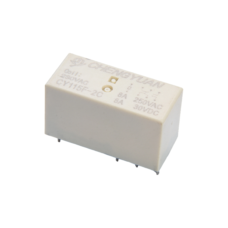 CY115F2 relej, DPDT PCB relej, JQX-115F, 8A 0,4 W 8PIN relej, PCB 2C relej. 115F relej snage