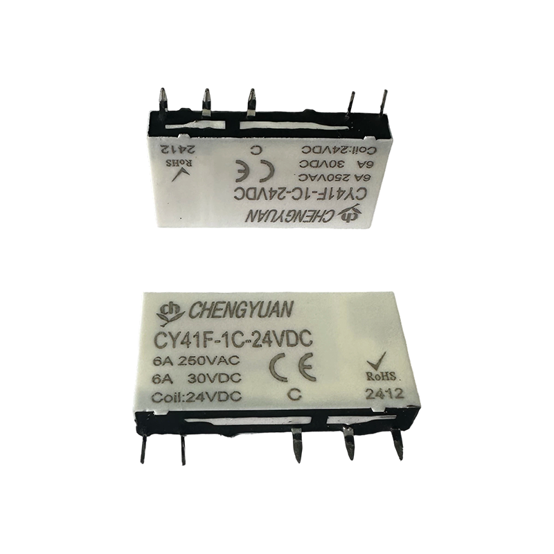 CY41F relej, tanki energetski relej, 41F relej, signalni relej, 5PIN PCB 6A mali relej.